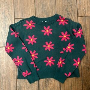 Gap Kids girls floral sweater